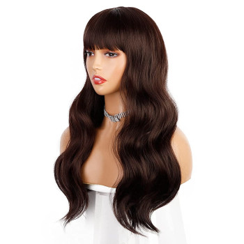 Peruca Par Natural Saten Inchis cu breton Alicia Peruca Par Natural Saten Inchis cu breton Alicia